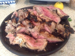 lamb, perfectly marinated in yoghourt, mint, garlic and ginger then chargrilled